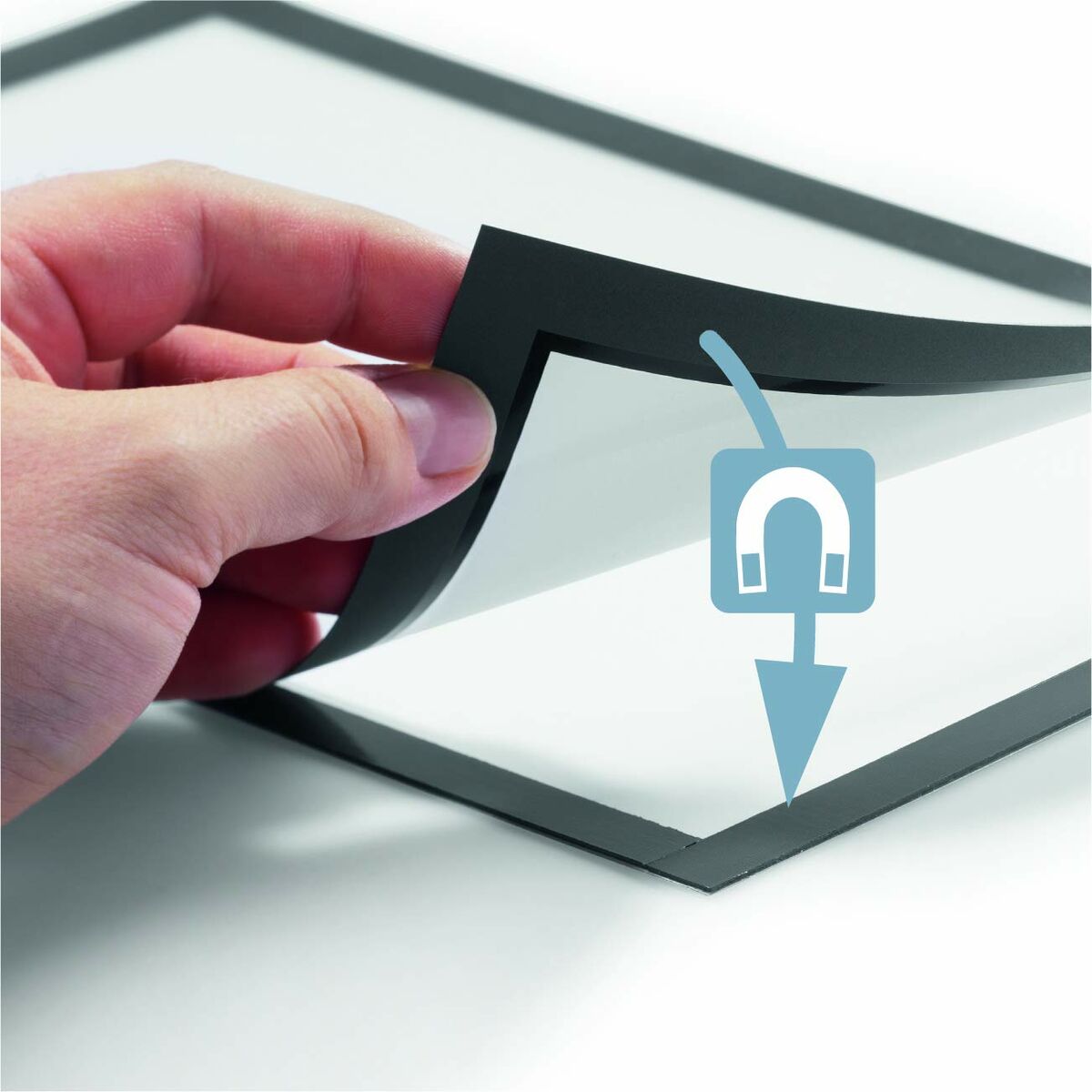 Informationsram Durable Svart Transparent Magnetic 2 Delar (2 antal)